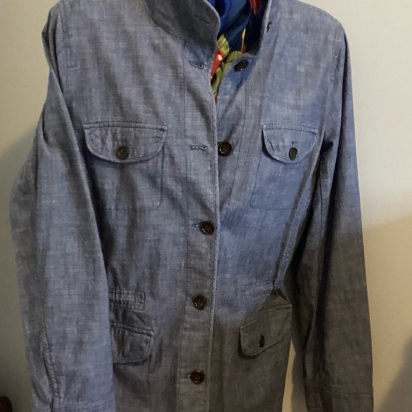 Talbots unlined blue jacket size L - Picture 2 of 13